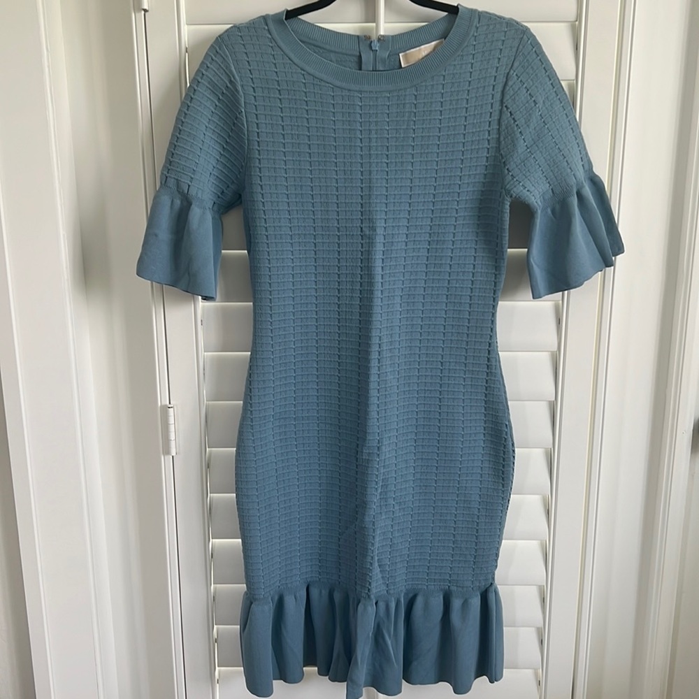 Sweater dress by Michael Kors.